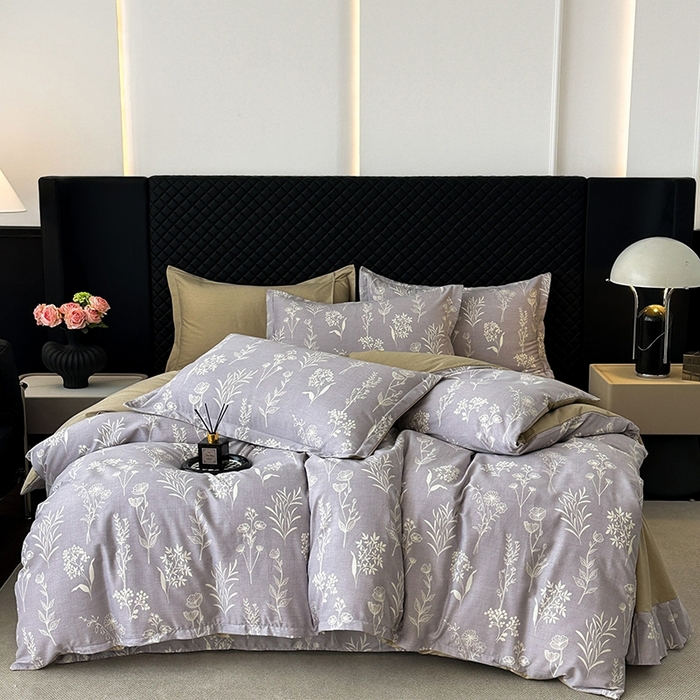 91家纺网 家纺一手货源 找家纺 棉生活家纺 2025新款铂金全棉纯棉磨毛四件套 如若梦境