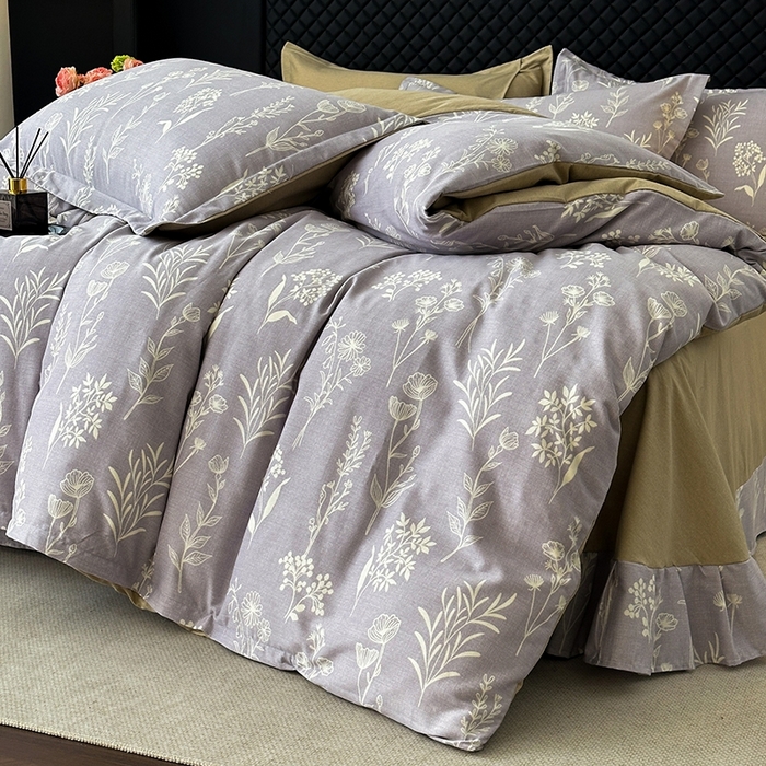 91家纺网 家纺一手货源 找家纺 棉生活家纺 2025新款铂金全棉纯棉磨毛四件套 如若梦境