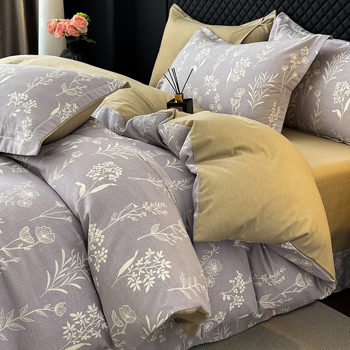 91家纺网 家纺一手货源 找家纺 棉生活家纺 2025新款铂金全棉纯棉磨毛四件套 如若梦境