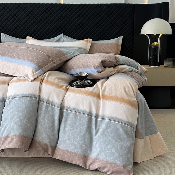 91家纺网 家纺一手货源 找家纺 棉生活家纺 2025新款铂金全棉纯棉磨毛四件套 舞动青春