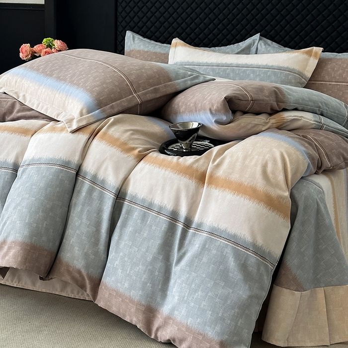 91家纺网 家纺一手货源 找家纺 棉生活家纺 2025新款铂金全棉纯棉磨毛四件套 舞动青春