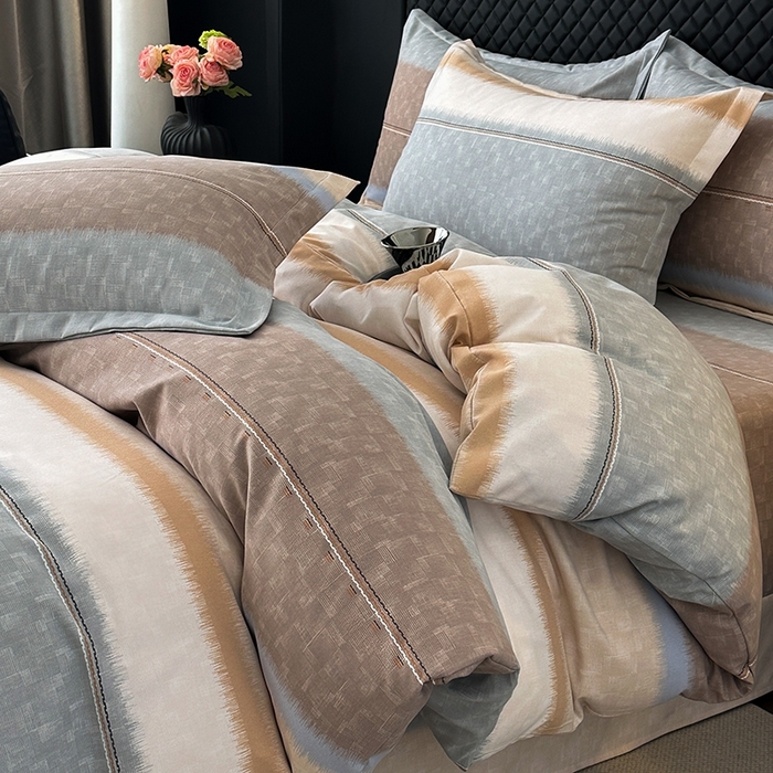 91家纺网 家纺一手货源 找家纺 棉生活家纺 2025新款铂金全棉纯棉磨毛四件套 舞动青春