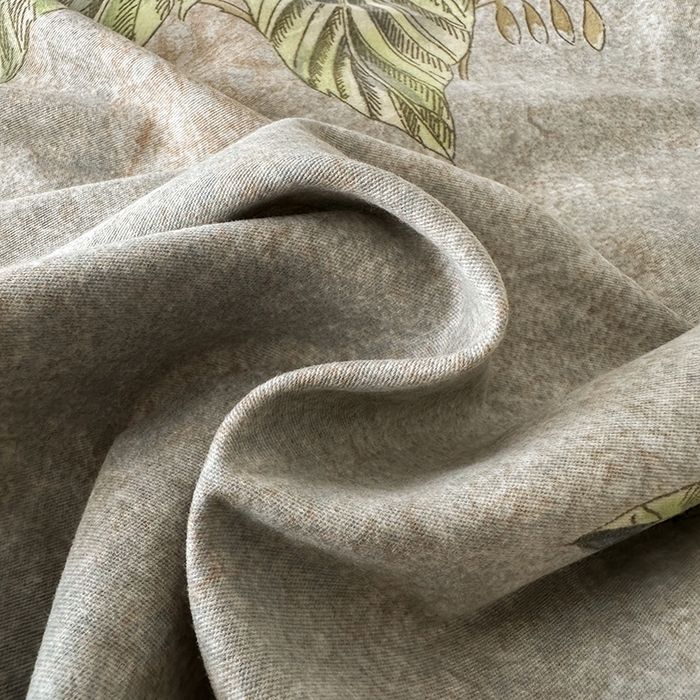 91家纺网 家纺一手货源 找家纺 棉生活家纺 2025新款铂金全棉纯棉磨毛四件套 叶罗丽-绿