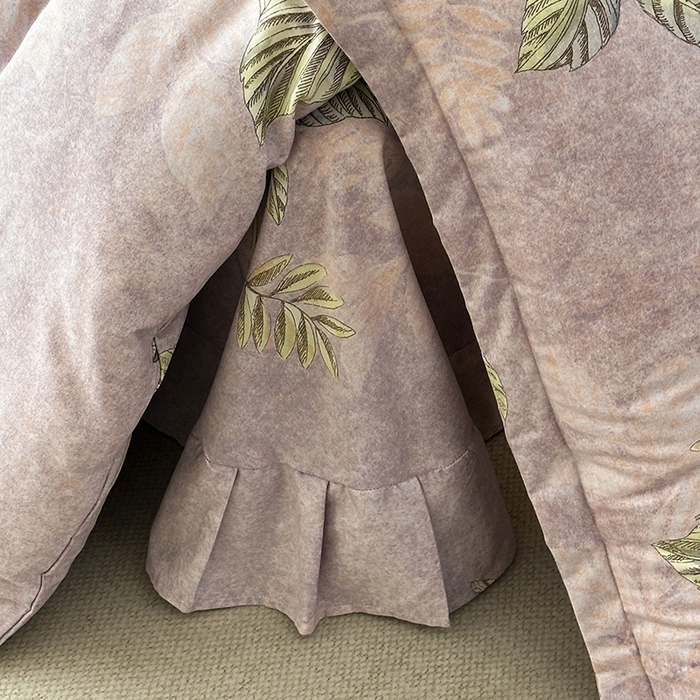 91家纺网 家纺一手货源 找家纺 棉生活家纺 2025新款铂金全棉纯棉磨毛四件套 叶罗丽-紫