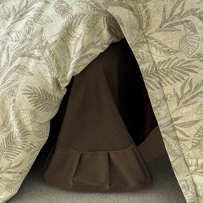 91家纺网 家纺一手货源 找家纺 棉生活家纺 2025新款铂金全棉纯棉磨毛四件套 叶之舞