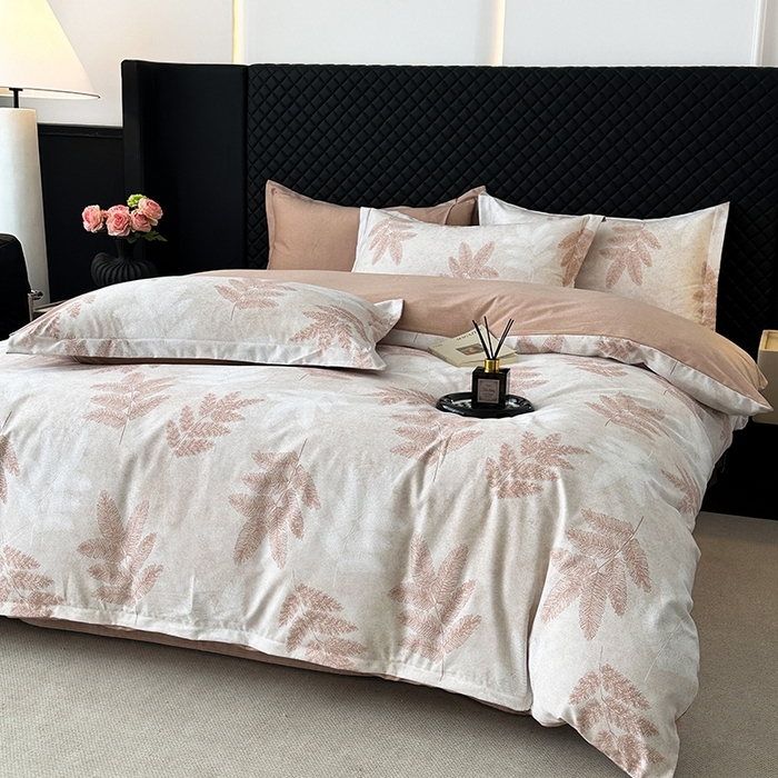 91家纺网 家纺一手货源 找家纺 棉生活家纺 2025新款铂金全棉纯棉磨毛四件套 羽林