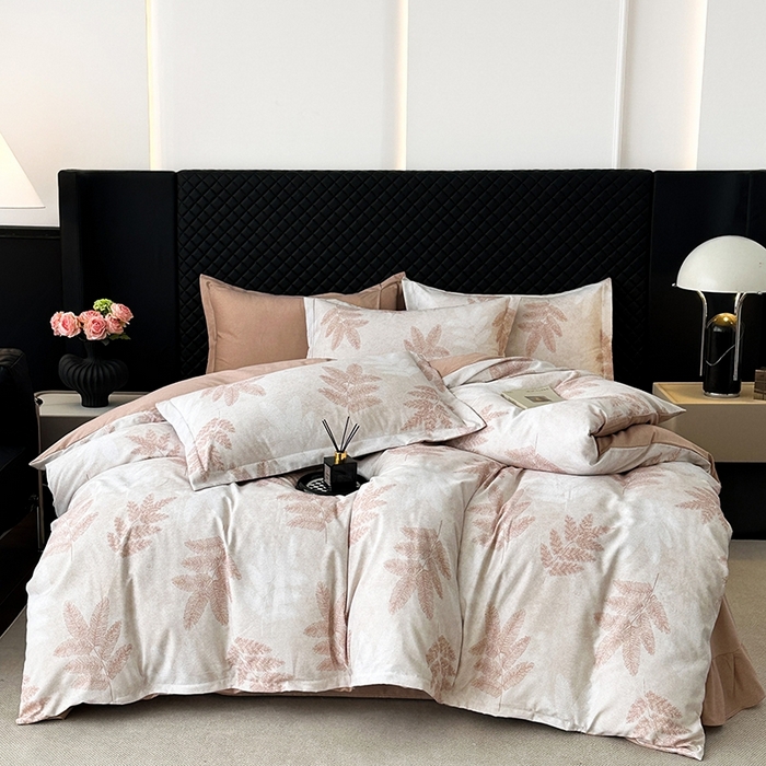 91家纺网 家纺一手货源 找家纺 棉生活家纺 2025新款铂金全棉纯棉磨毛四件套 羽林