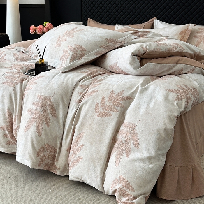 91家纺网 家纺一手货源 找家纺 棉生活家纺 2025新款铂金全棉纯棉磨毛四件套 羽林