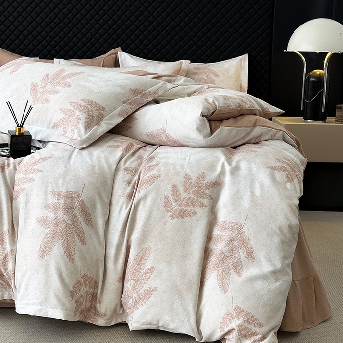 91家纺网 家纺一手货源 找家纺 棉生活家纺 2025新款铂金全棉纯棉磨毛四件套 羽林