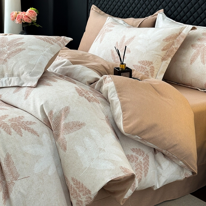 91家纺网 家纺一手货源 找家纺 棉生活家纺 2025新款铂金全棉纯棉磨毛四件套 羽林