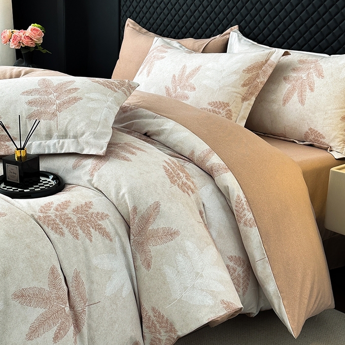 91家纺网 家纺一手货源 找家纺 棉生活家纺 2025新款铂金全棉纯棉磨毛四件套 羽林