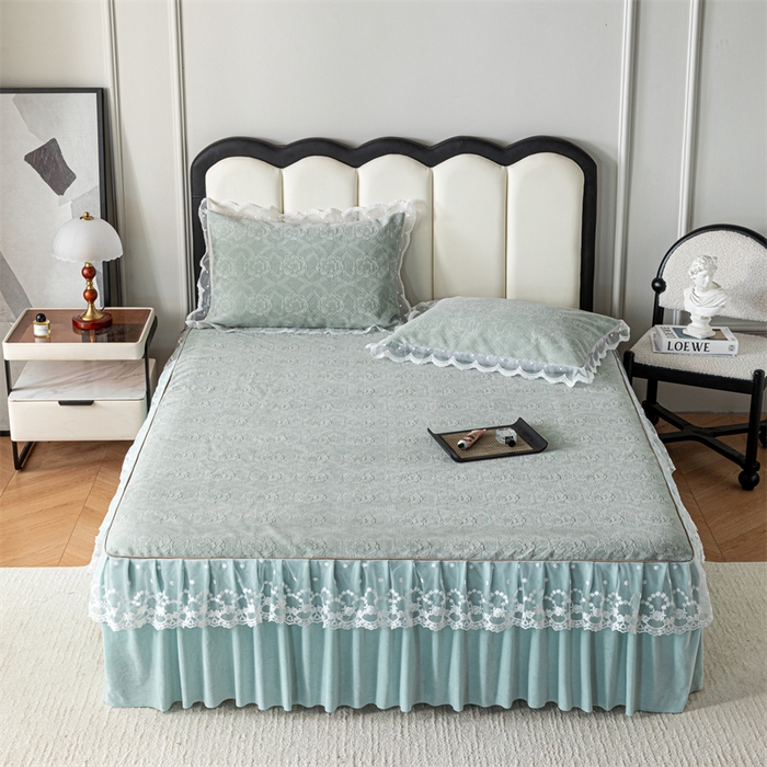 91家纺网 家纺一手货源 找家纺 （总）手艺人家纺 2025新款雪尼尔床裙床笠