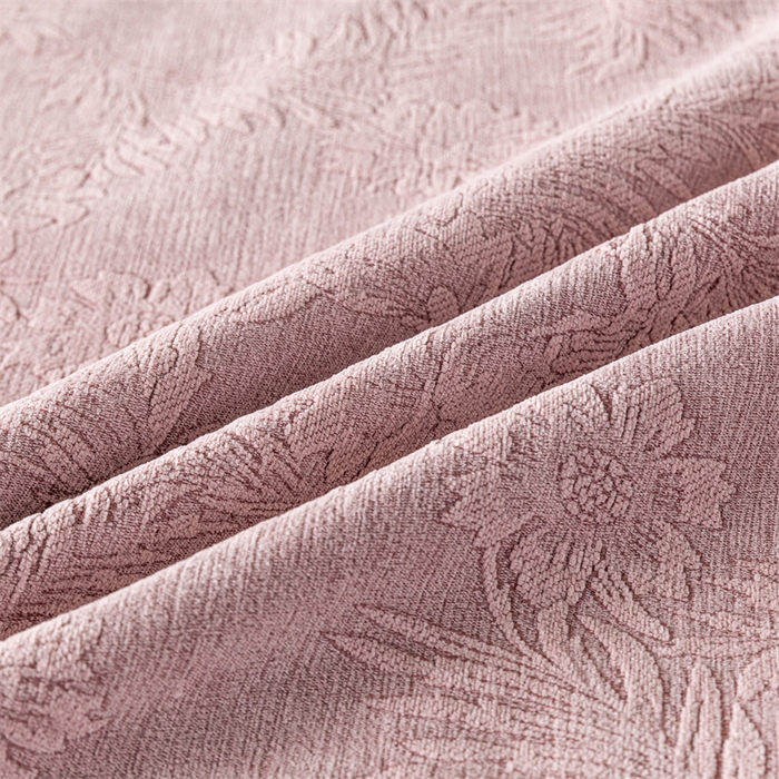 91家纺网 家纺一手货源 找家纺 手艺人家纺 2025新款雪尼尔床裙床笠 X02-粉