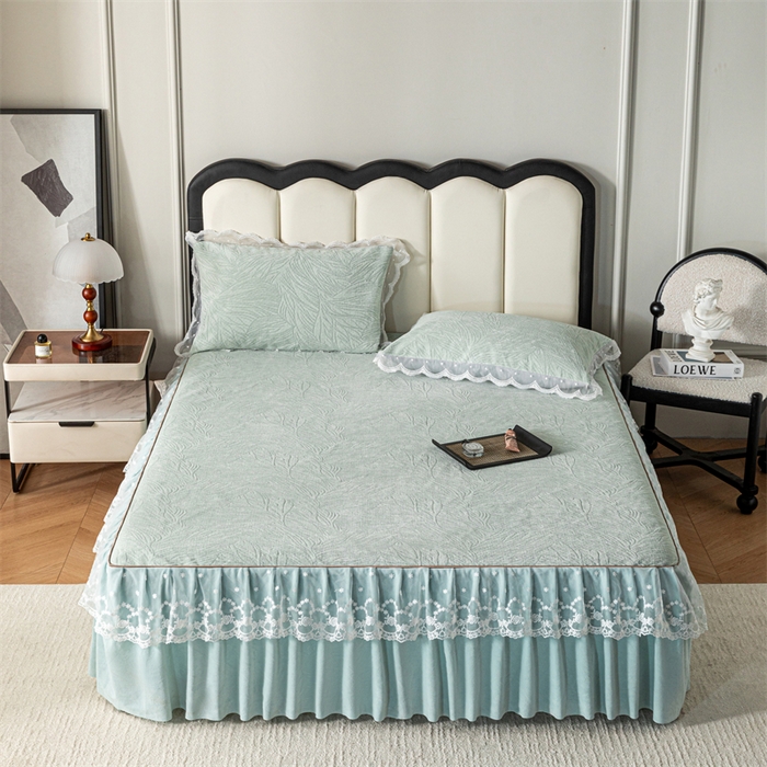 91家纺网 家纺一手货源 找家纺 （总）手艺人家纺 2025新款雪尼尔床裙床笠