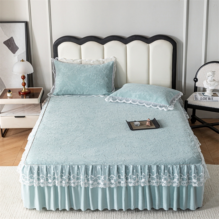 91家纺网 家纺一手货源 找家纺 （总）手艺人家纺 2025新款雪尼尔床裙床笠