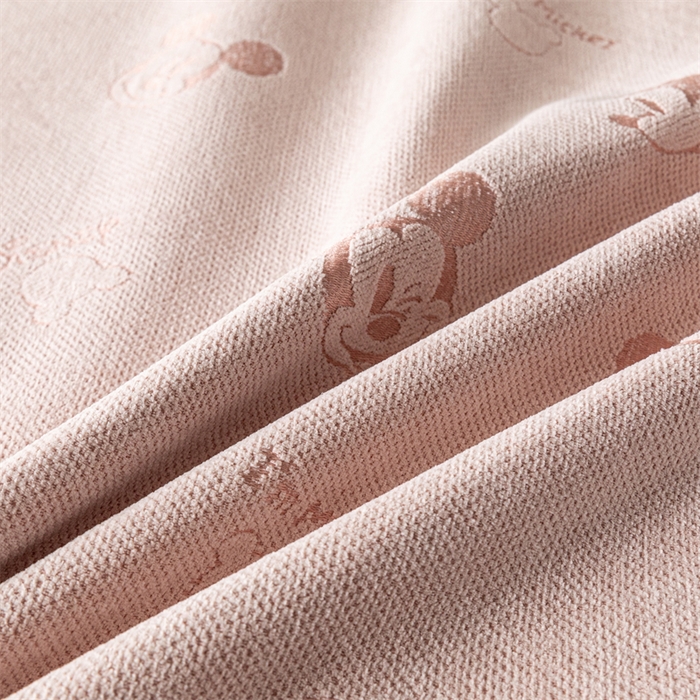 91家纺网 家纺一手货源 找家纺 手艺人家纺 2025新款雪尼尔床裙床笠 X01-粉