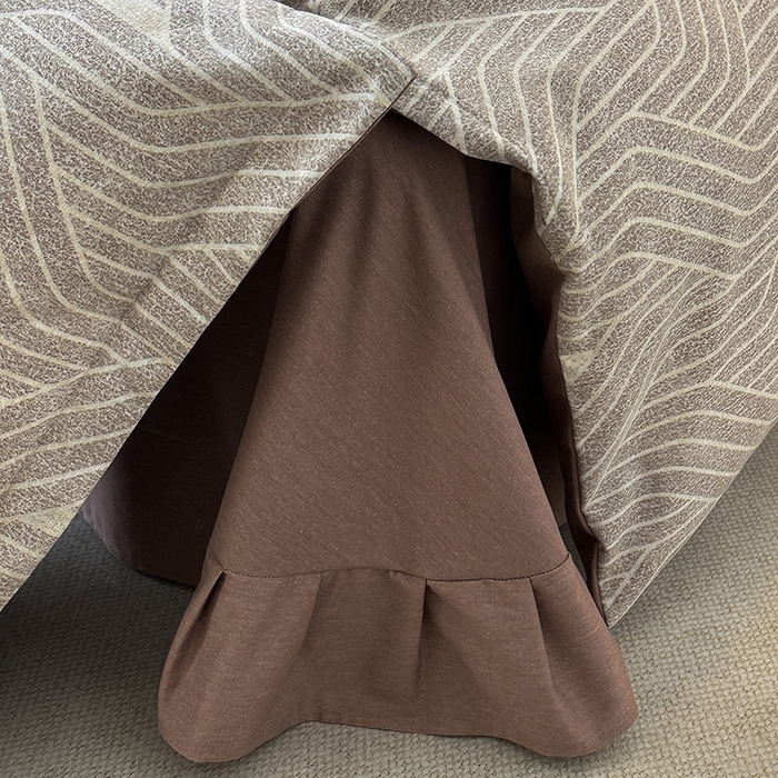 91家纺网 家纺一手货源 找家纺 棉生活家纺 2025新款铂金全棉纯棉磨毛四件套 月笼银沙