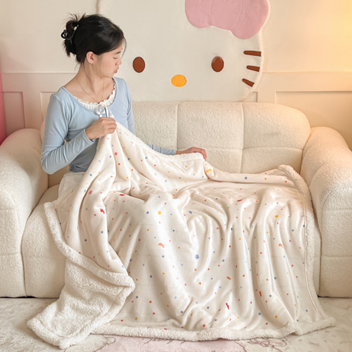 91家纺网 家纺一手货源 找家纺 （总）川悦生活 2025新款牛奶绒羊羔绒毯子毛毯