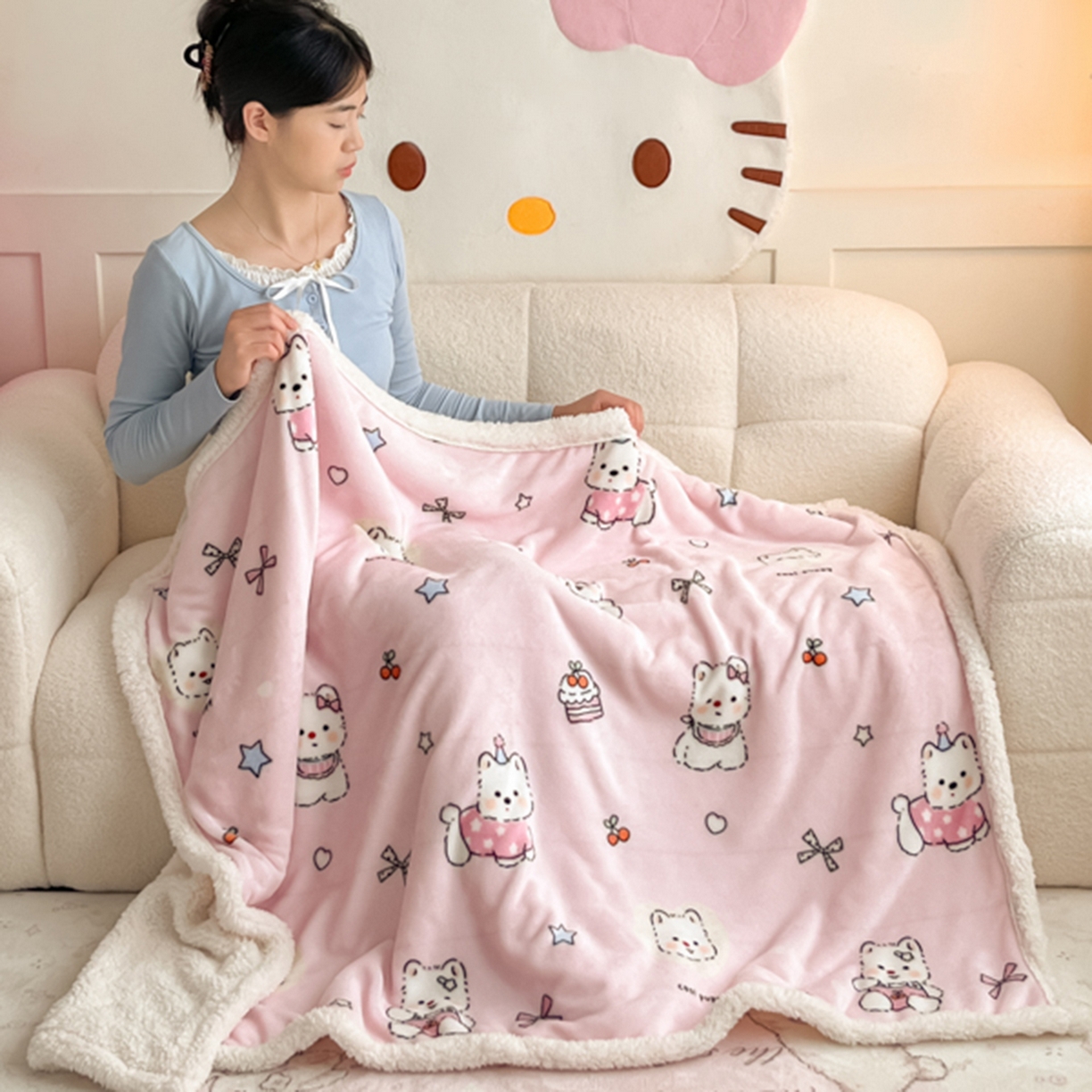 91家纺网 家纺一手货源 找家纺 （总）川悦生活 2025新款牛奶绒羊羔绒毯子毛毯