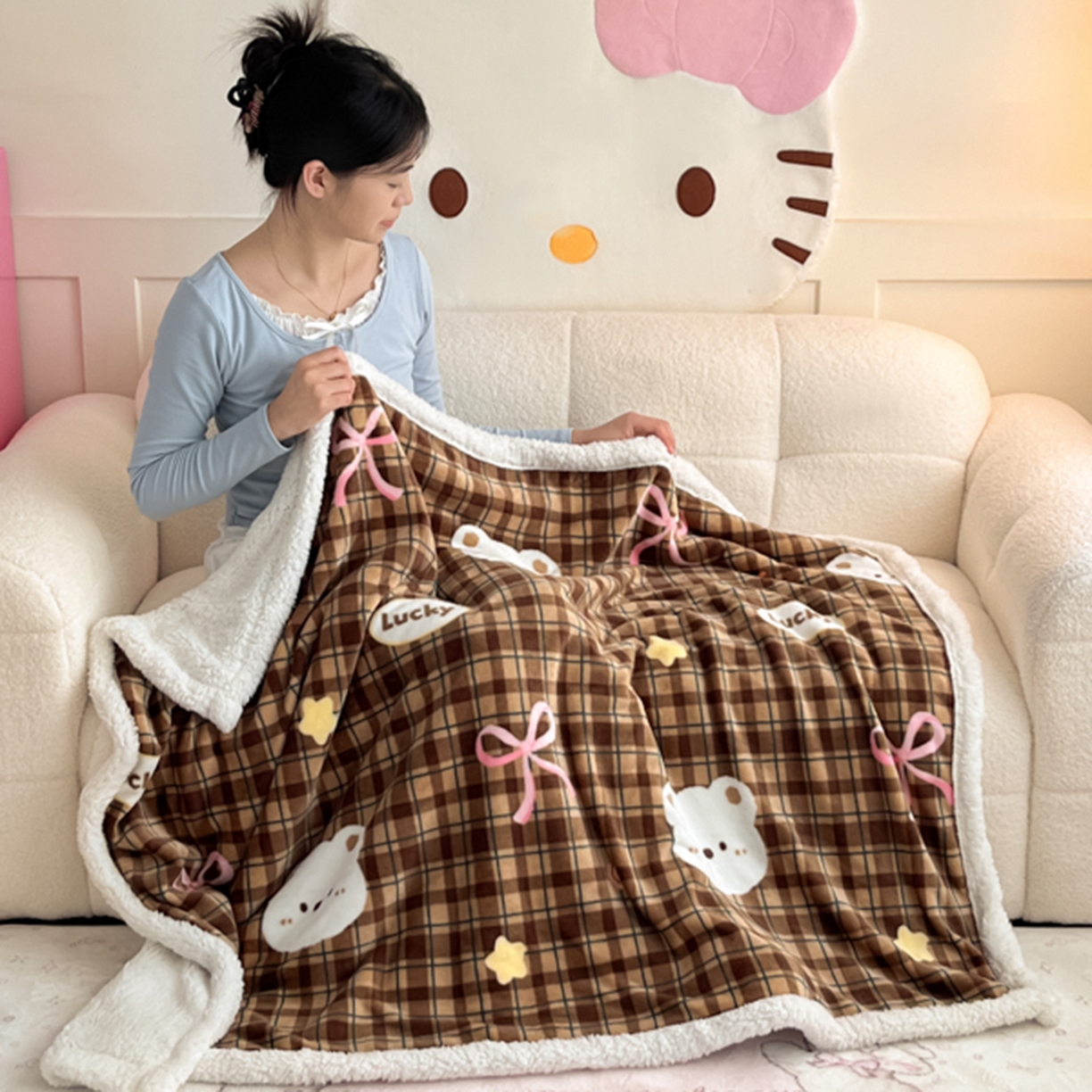 91家纺网 家纺一手货源 找家纺 （总）川悦生活 2025新款牛奶绒羊羔绒毯子毛毯