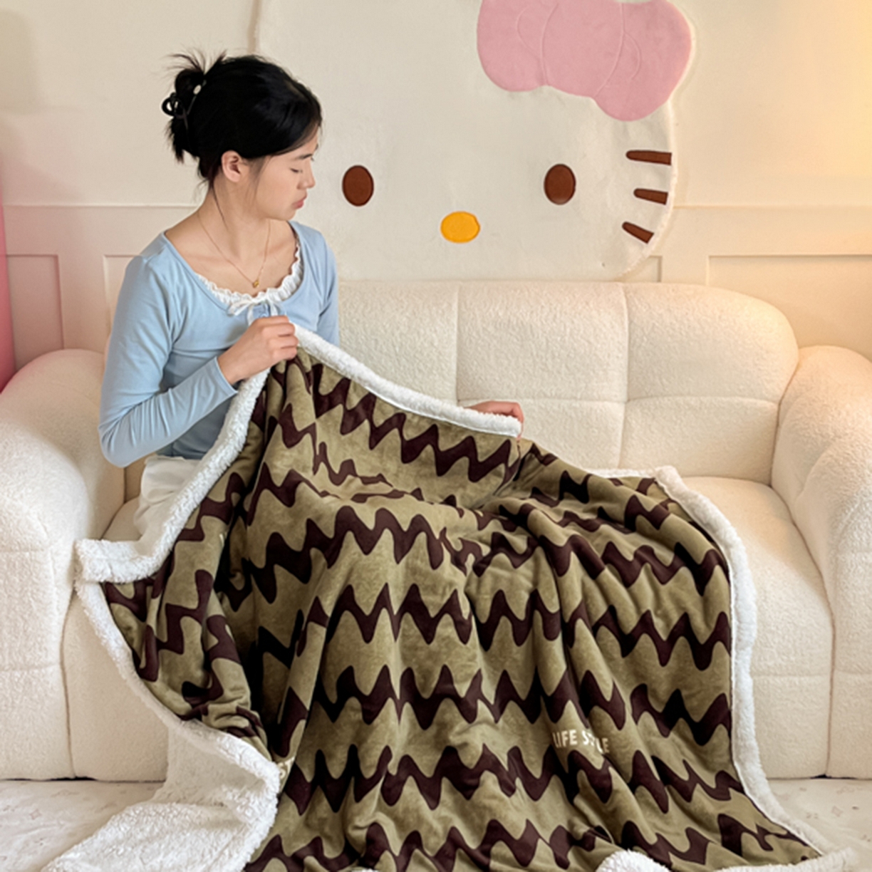 91家纺网 家纺一手货源 找家纺 （总）川悦生活 2025新款牛奶绒羊羔绒毯子毛毯