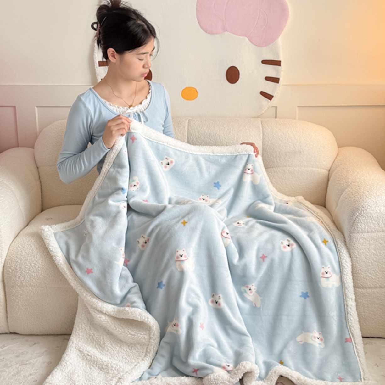 91家纺网 家纺一手货源 找家纺 （总）川悦生活 2025新款牛奶绒羊羔绒毯子毛毯