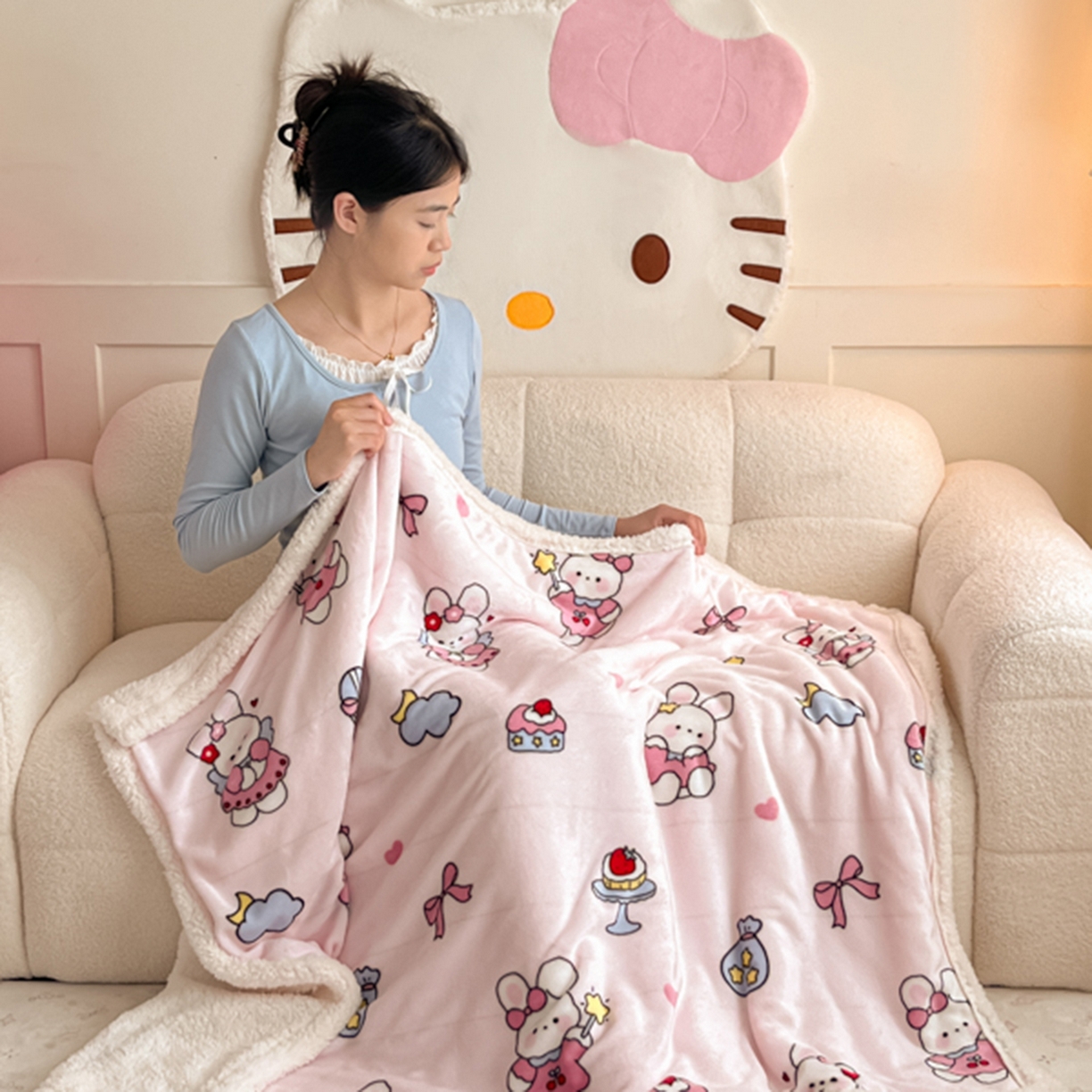 91家纺网 家纺一手货源 找家纺 （总）川悦生活 2025新款牛奶绒羊羔绒毯子毛毯