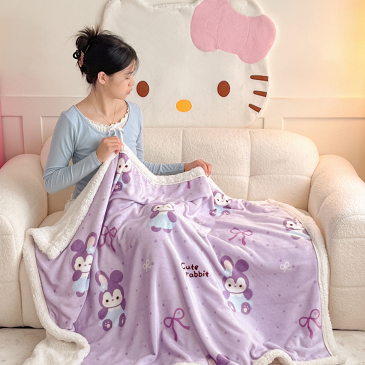 91家纺网 家纺一手货源 找家纺 （总）川悦生活 2025新款牛奶绒羊羔绒毯子毛毯