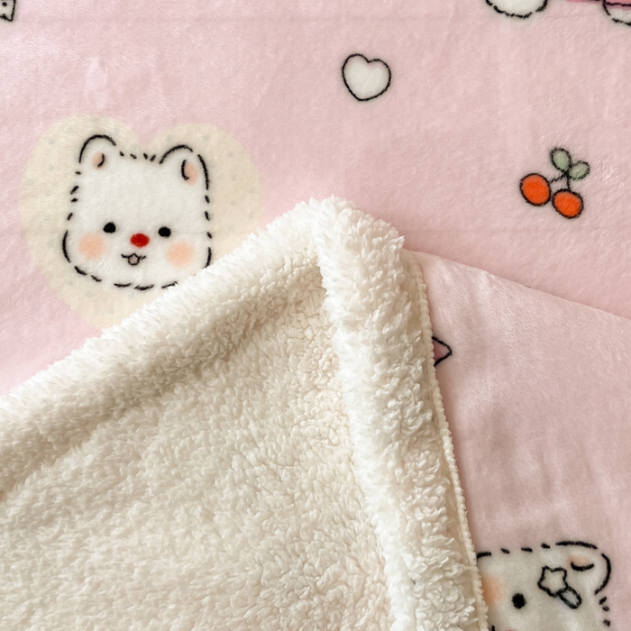 91家纺网 家纺一手货源 找家纺 川悦生活 2025新款牛奶绒羊羔绒毯子毛毯 毛毯茶派小狗