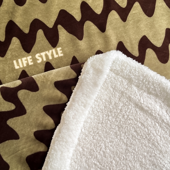 91家纺网 家纺一手货源 找家纺 川悦生活 2025新款牛奶绒羊羔绒毯子毛毯 毛毯简一轻咖