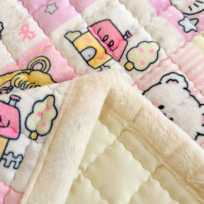 91家纺网 家纺一手货源 找家纺 （总）韩巢家纺 2025款秋冬季上下铺牛奶绒床垫床护垫学生床褥子宿舍寝室床褥铺底