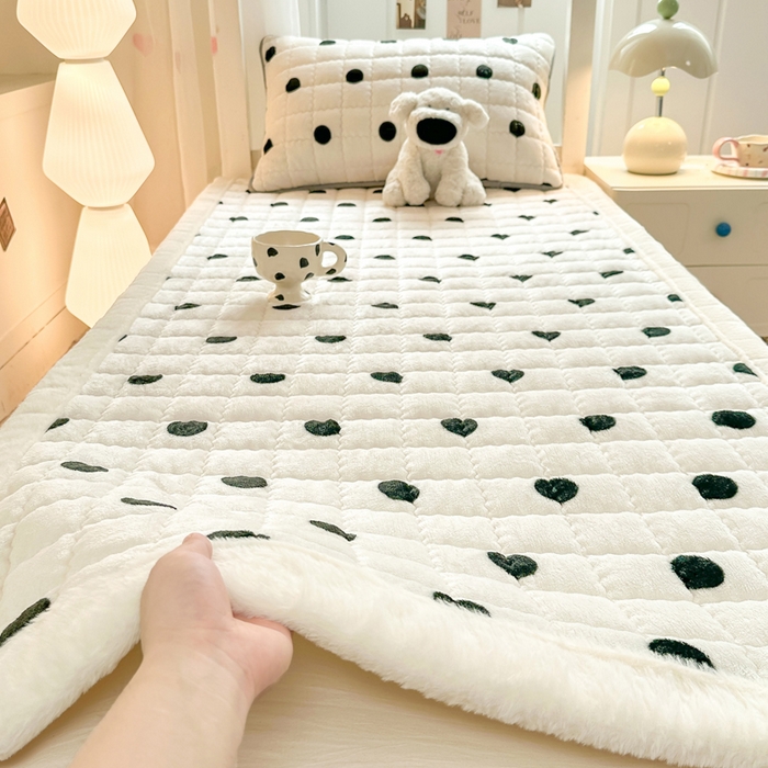91家纺网 家纺一手货源 找家纺 （总）韩巢家纺 2025款秋冬季上下铺牛奶绒床垫床护垫学生床褥子宿舍寝室床褥铺底