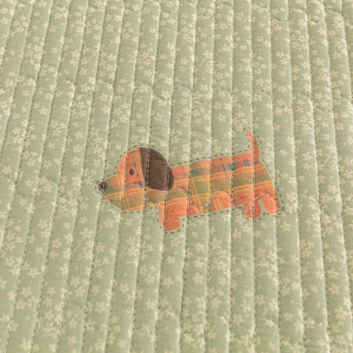 91家纺网 家纺一手货源 找家纺 恒尚居 2025新款A版全棉B版牛奶绒夹棉床褥垫A类四季可用学生床垫-秋冬款三件套系列一 布丁狗【A纯棉-B牛奶绒】