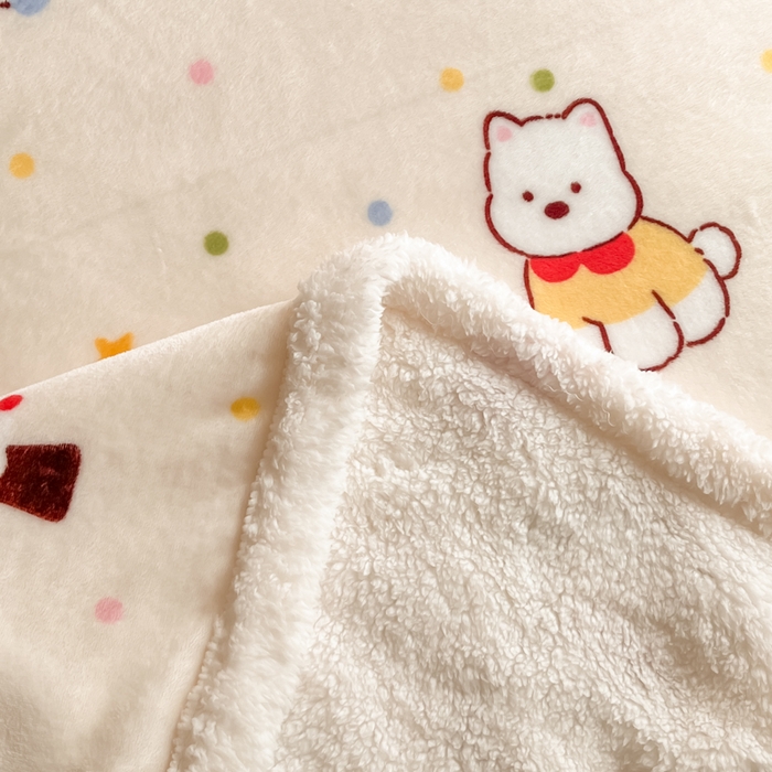 91家纺网 家纺一手货源 找家纺 川悦生活 2025新款牛奶绒羊羔绒毯子毛毯 毛毯奶粉西高地