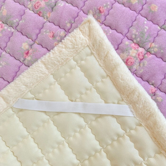 91家纺网 家纺一手货源 找家纺 韩巢家纺 2025款秋冬季上下铺牛奶绒床垫床护垫学生床褥子宿舍寝室床褥铺底 暖绒-罗兰雨