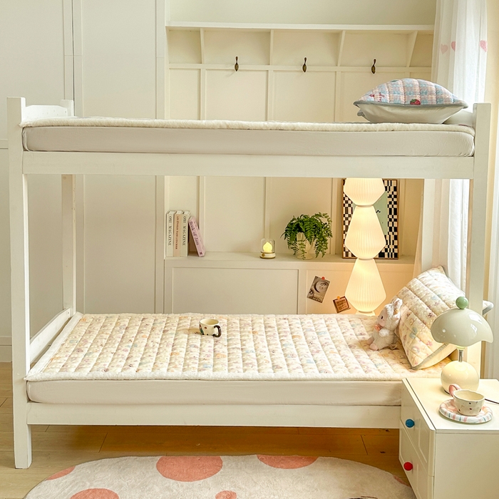 91家纺网 家纺一手货源 找家纺 韩巢家纺 2025款秋冬季上下铺牛奶绒床垫床护垫学生床褥子宿舍寝室床褥铺底 暖绒-卖萌修狗