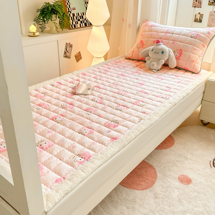 91家纺网 家纺一手货源 找家纺 韩巢家纺 2025款秋冬季上下铺牛奶绒床垫床护垫学生床褥子宿舍寝室床褥铺底 暖绒-小美甜品屋