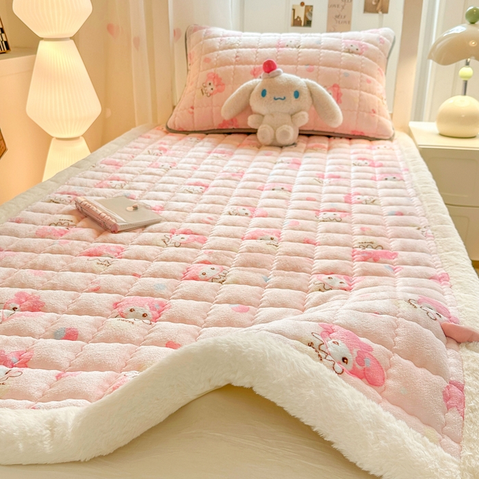 91家纺网 家纺一手货源 找家纺 韩巢家纺 2025款秋冬季上下铺牛奶绒床垫床护垫学生床褥子宿舍寝室床褥铺底 暖绒-小美甜品屋