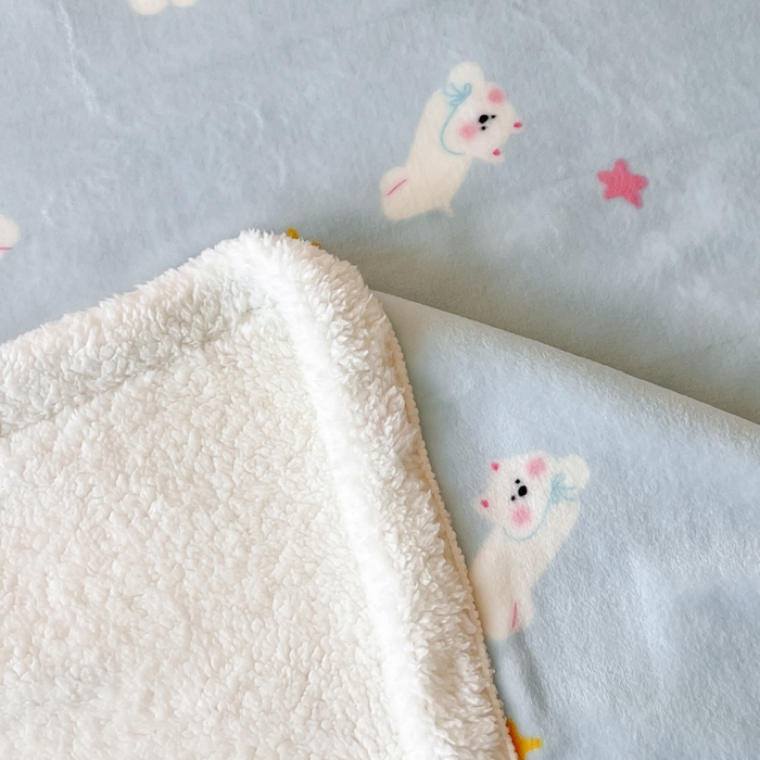 91家纺网 家纺一手货源 找家纺 川悦生活 2025新款牛奶绒羊羔绒毯子毛毯 毛毯奶酥小狗