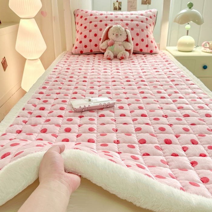 91家纺网 家纺一手货源 找家纺 （总）韩巢家纺 2025款秋冬季上下铺牛奶绒床垫床护垫学生床褥子宿舍寝室床褥铺底