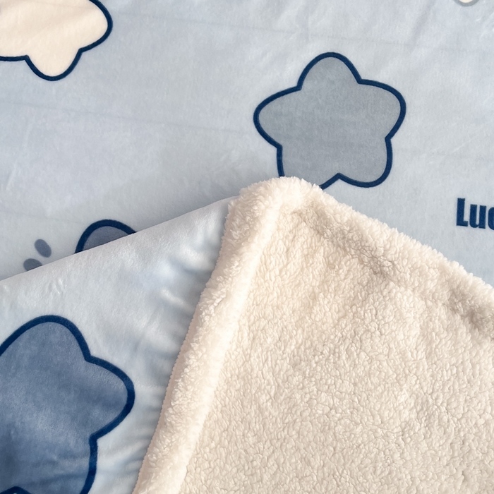 91家纺网 家纺一手货源 找家纺 川悦生活 2025新款牛奶绒羊羔绒毯子毛毯 毛毯天空星系