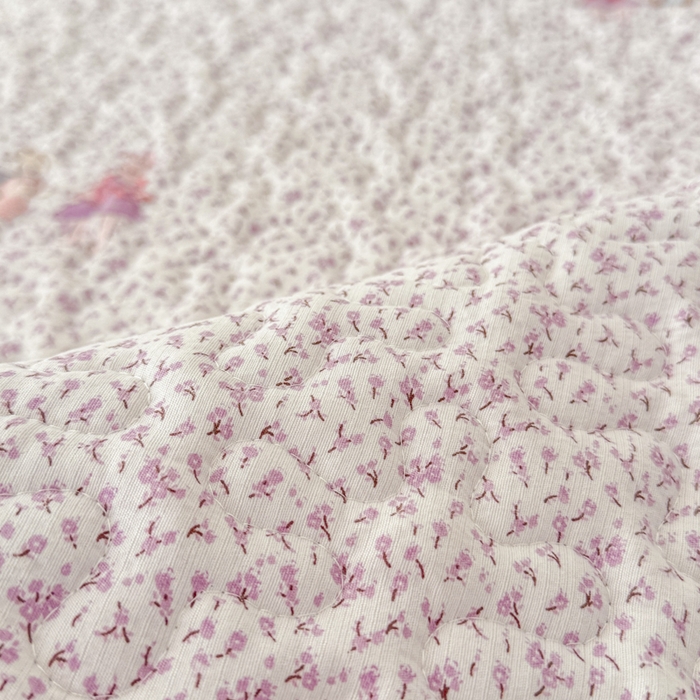 91家纺网 家纺一手货源 找家纺 小萌虎 2025新款A类云感原麻双层纱花边床盖三件套 寻梦紫【花边款】