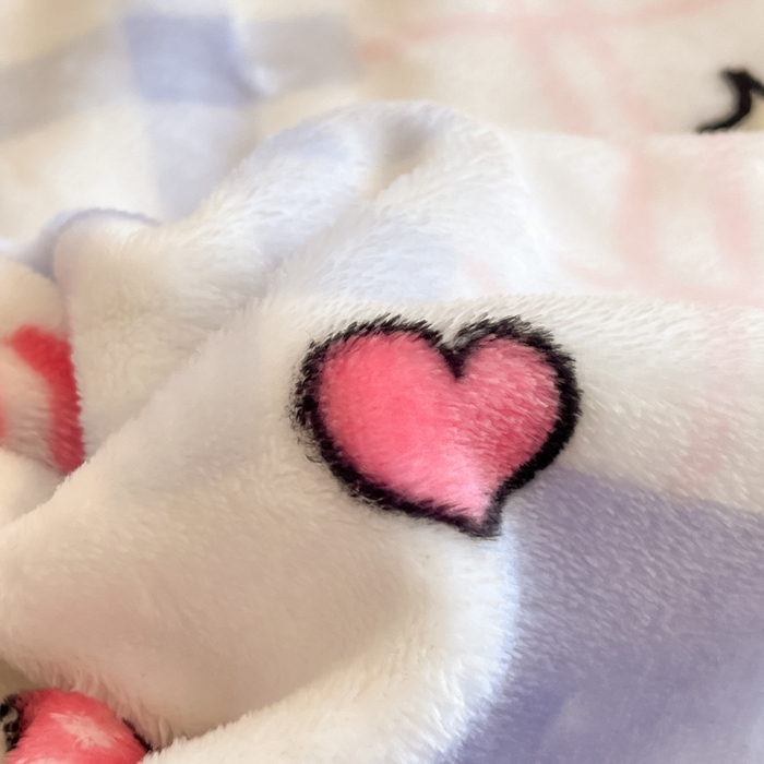 91家纺网 家纺一手货源 找家纺 川悦生活 2025新款牛奶绒羊羔绒毯子毛毯 毛毯甜茶小猫