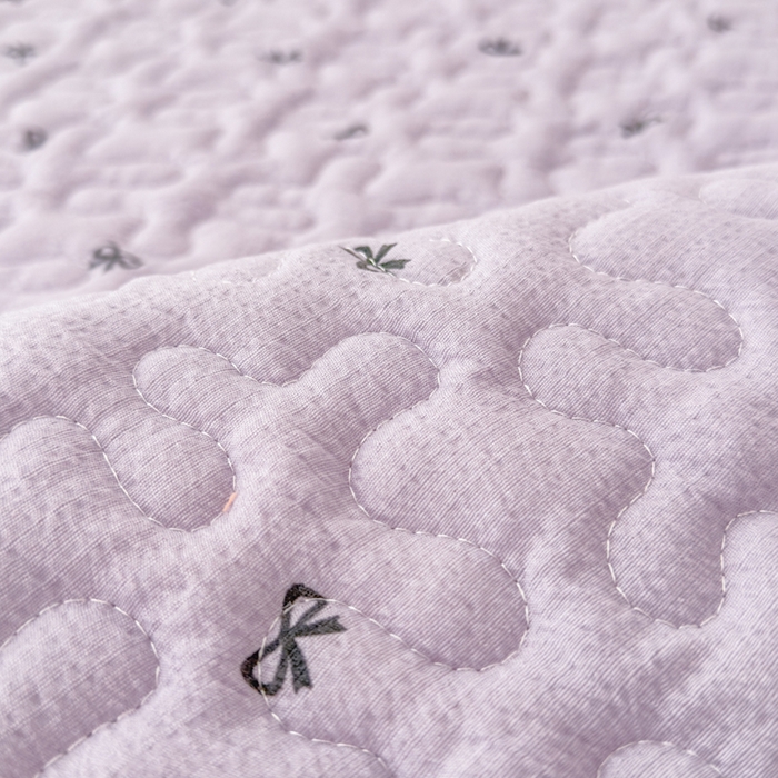 91家纺网 家纺一手货源 找家纺 小萌虎 2025新款A类云感原麻双层纱花边床盖三件套 蝴蝶梦【花边款】