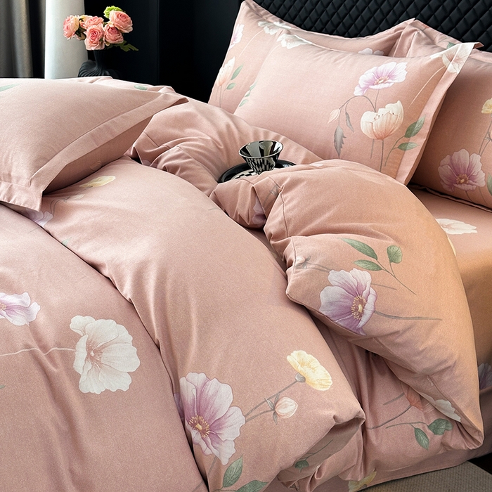 棉生活家纺 2025新款铂金磨毛单被套 被套单件-第二批 花艺清梦