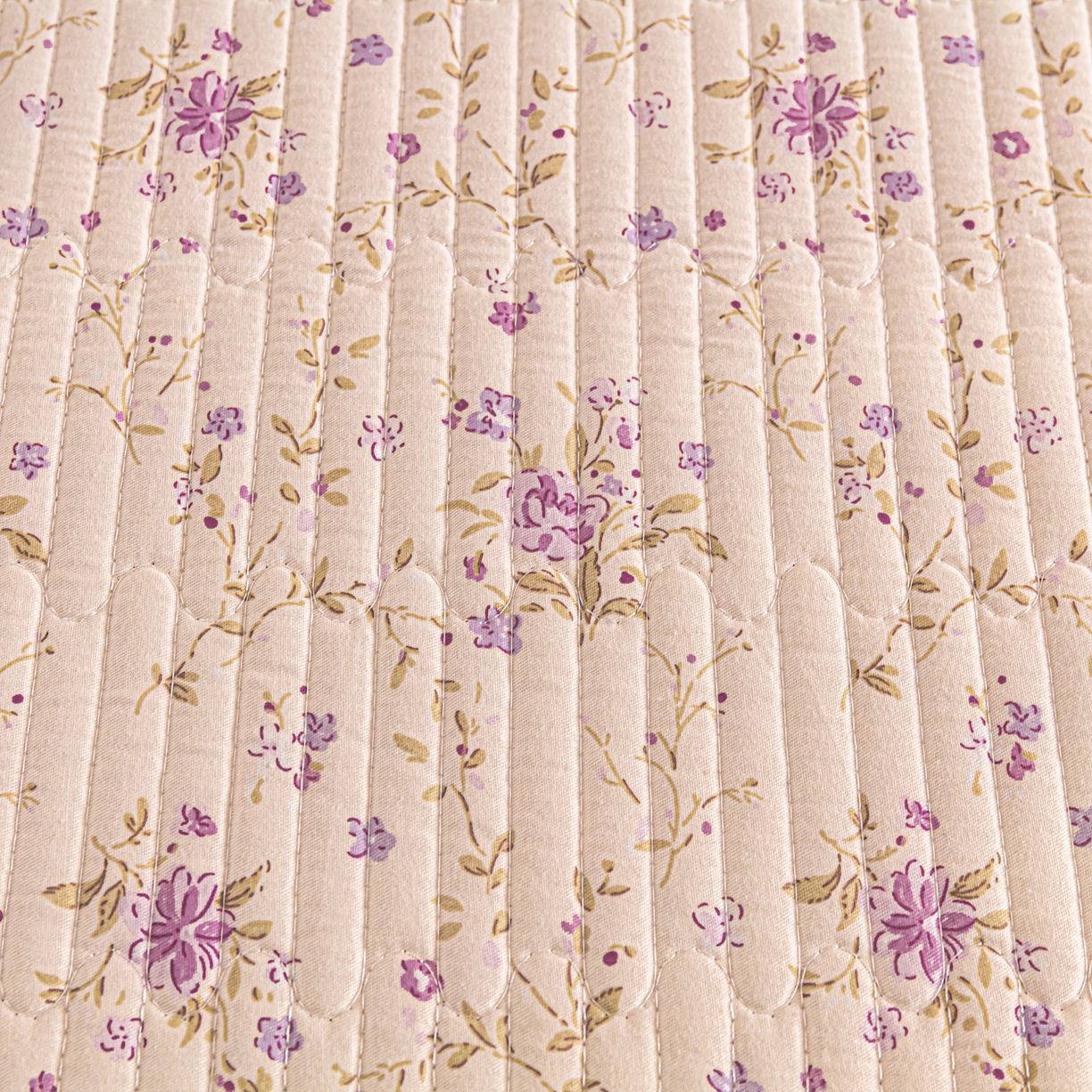 91家纺网 家纺一手货源 找家纺 恒尚居 2025新款A版全棉B版牛奶绒夹棉床褥垫A类四季可用学生床垫-秋冬款三件套系列三 熏衣紫【A纯棉-B牛奶绒】