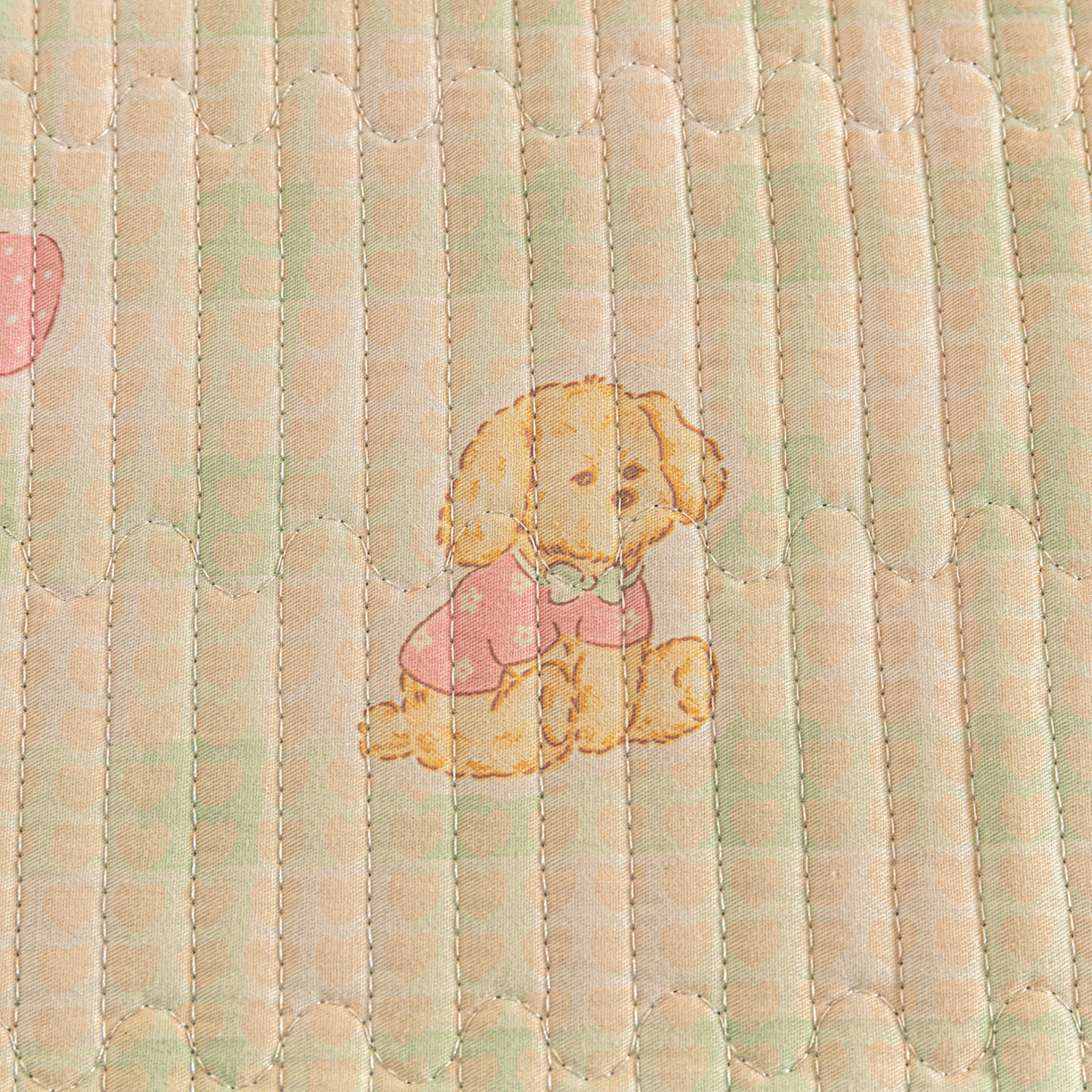 91家纺网 家纺一手货源 找家纺 恒尚居 2025新款A版全棉B版牛奶绒夹棉床褥垫A类四季可用学生床垫-秋冬款三件套系列二 甜心旺旺【A纯棉-B牛奶绒】