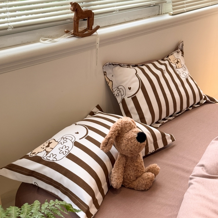 91家纺网 家纺一手货源 找家纺 （总）棉生活家纺 2025新款铂金磨毛单枕套 枕套单件-第二批