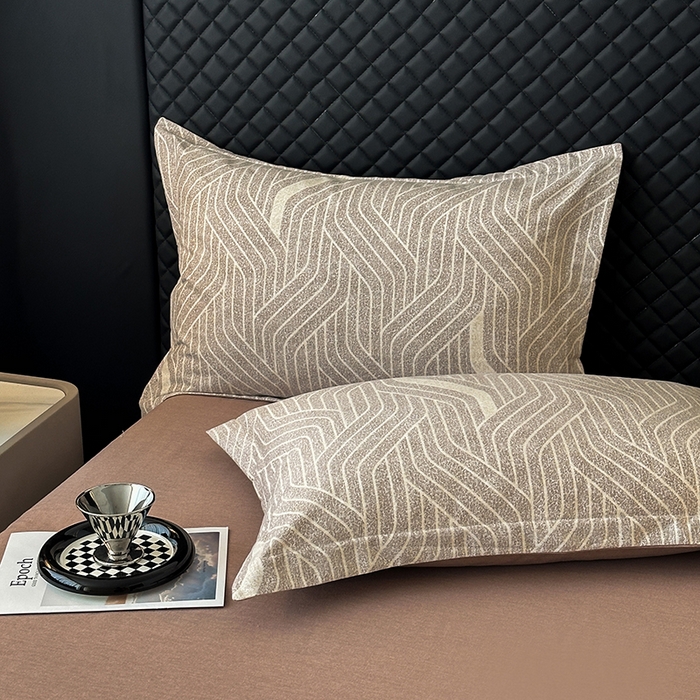 棉生活家纺 2025新款铂金磨毛单枕套 枕套单件-第二批 月笼银沙