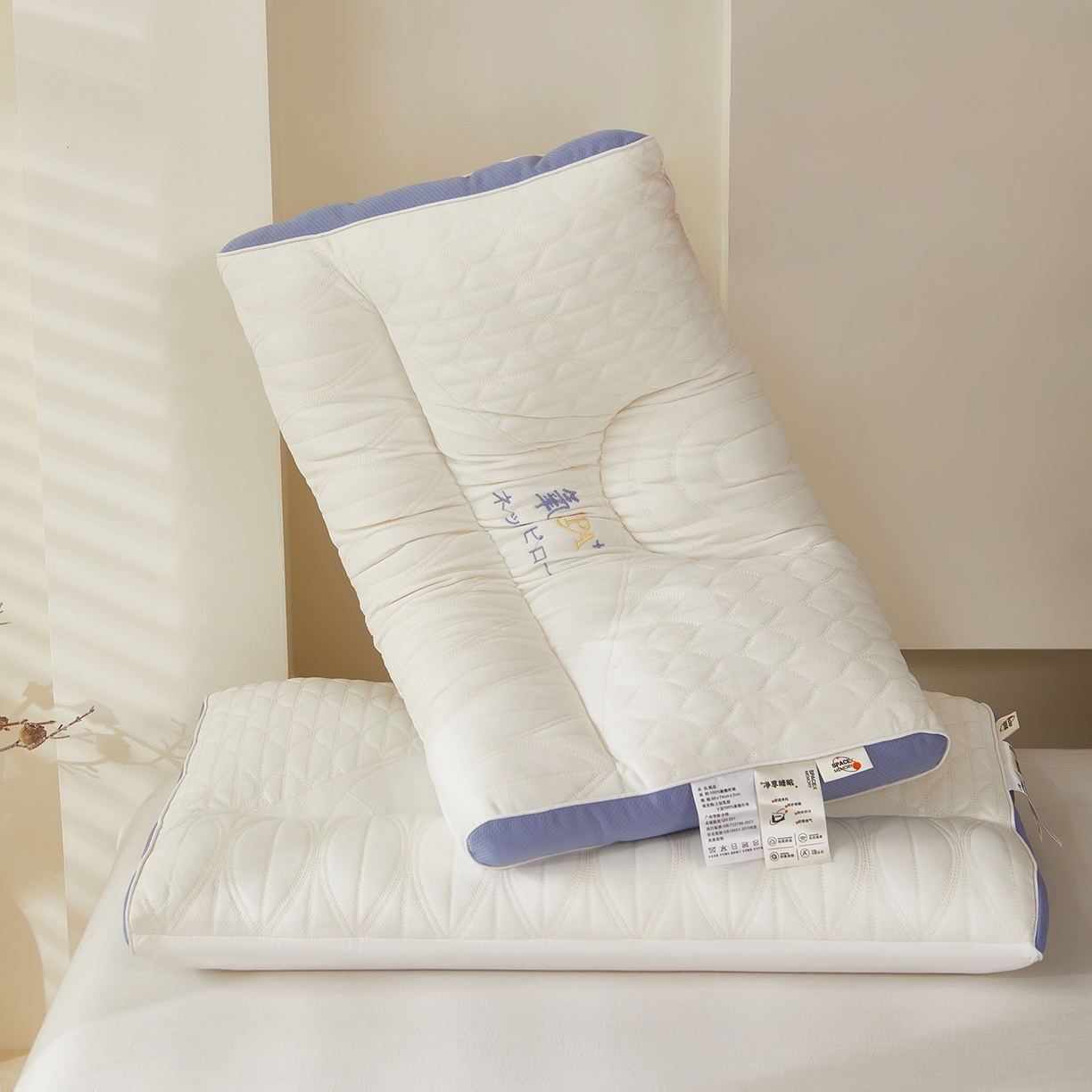 91家纺网 家纺一手货源 找家纺 （总）鼎晟纺 2025新款氧SPA护颈枕学生枕头成人枕芯